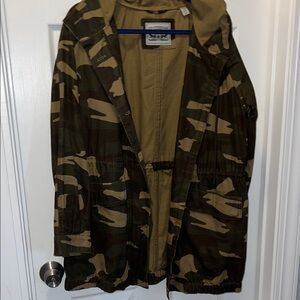 Women's Camouflage Denim Utility Jacket